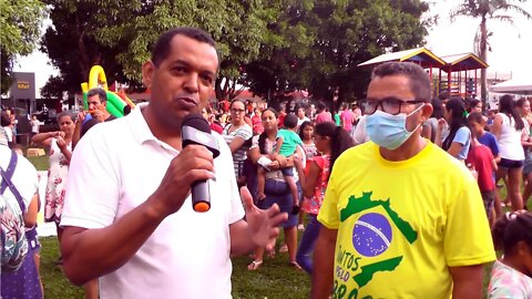 Festa das crianças no dia da Proclamação da República na praça castelo branco