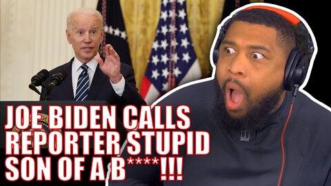 BIDEN CALLS REPORTER SON OF A B**CH LIVE ON TV