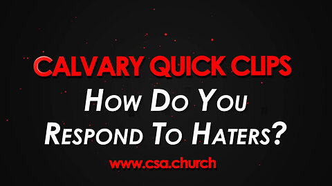 How Do You Respond To Haters?