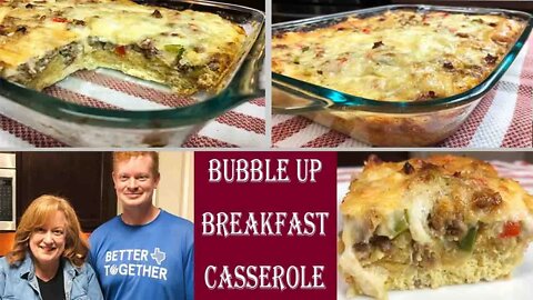 BUBBLE UP CRESCENT ROLL BREAKFAST CASSEROLE | Easy Holiday Breakfast Recipe