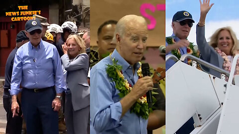 Bizarre visit to Maui: Biden acts like he's on vacation, jokes, compares a small kitchen fire he once had in his home, to thousands of Maui residents losing their loved ones, entire homes, possessions.