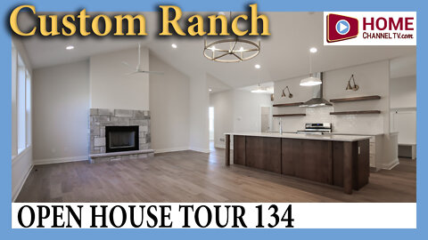 Open House Tour 134 - Custom Ranch Home with Designer Finishes - New Build by US Shelter Homes