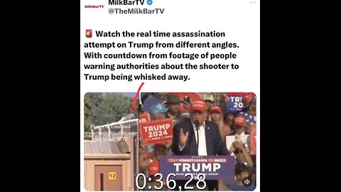 WATCH EXACT MOMENT PRESIDENT TRUMP🇺🇸❤️🏅IS SHOT GIVING RALLY SPEECH IN PA🎫💫