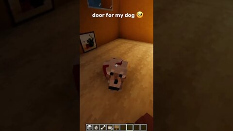 door for my dog 🥺 #minecraft #shorts