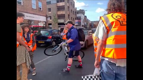 Biker Has Had Enough Of Climate Crazies Blocking Traffic