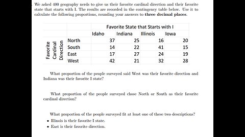 Statistics Help: We asked 400 geography nerds to give us their favorite cardinal direction