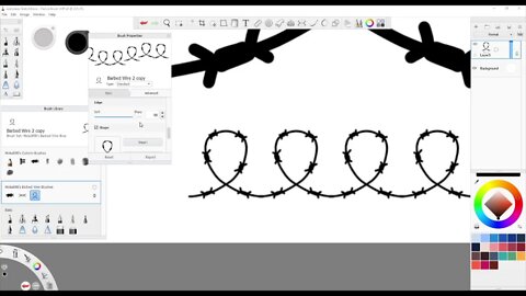 How to Make a Barbed Wire Brush on SketchBook Pro PC PT 3