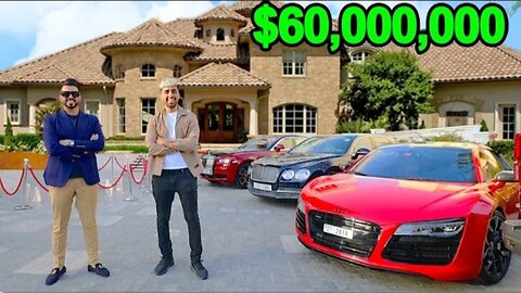 INSIDE A $60,000,000 BILLIONAIRE MANSION CRAZY SUPER CARS COLLECTIONS