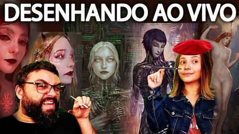 DESENHANDO ao Vivo e RESPONDENDO PIX