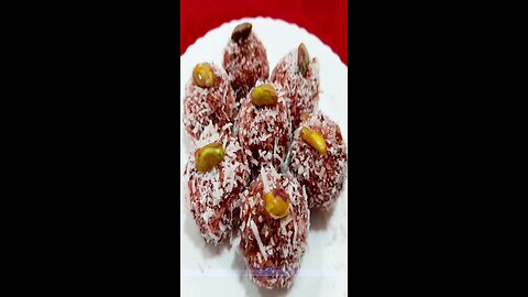 coconut gulkand ladoo recipe