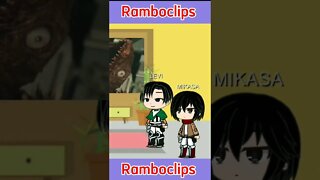 Levi e Mikasa canal RamboClips #anime #gacha #reaction