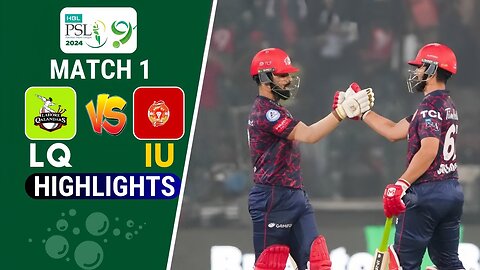 HBL PSL 9 Match 1 Highlights