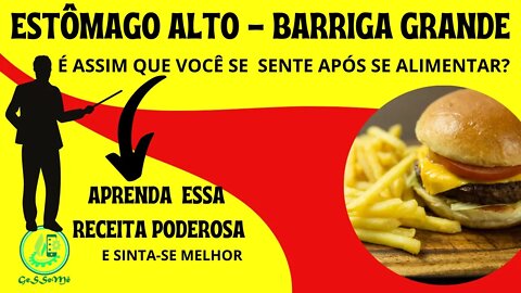 RECEITA PRÁTICA PARA ACABAR DE VEZ COM ESTÔMAGO ALTO e BARRIGA GRANDE