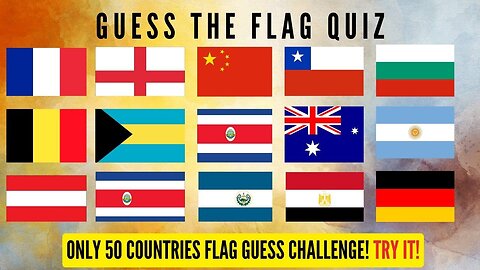 Guess the country Name | Flag Challenge | Part 1