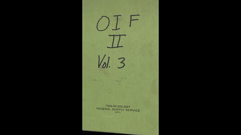 Tuesday read time with SPH featuring the war journals. Operation Iraqi Freedom 2.0 vol. 3 9/17/2004