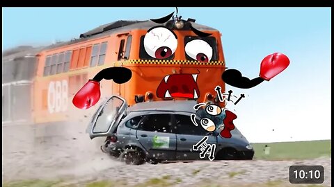 Train crash kids video.