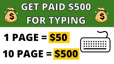 Make $500 $50 Per Page by just Typing Names Make Money Online