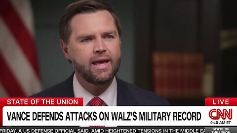 JD Vance continues to call out Tim Walz for lying about his Military Service, with CNN's Dana Bash