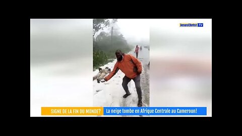 INCROYABLE MAIS VRAI! LA NEIGE TOMBE AU CAMEROUN! SIGNE DE LA FIN DU MONDE?!?