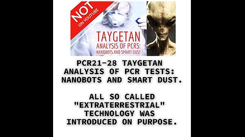 PCR21-28 TAYGETAN ANALYSIS OF PCR TESTS: NANOBOTS AND SMART DUST. ALL SO CALLED "EXTRATERRESTRIAL" T