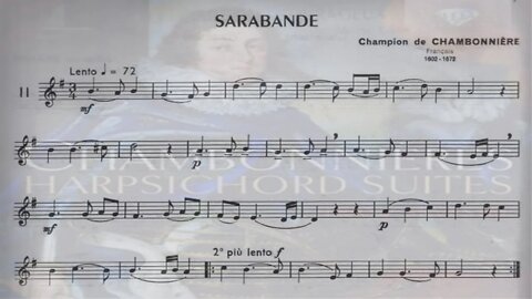 O Trompete Clássico Volume A (FÁCIL) - 11 SARABANDE Champion de Chambonière