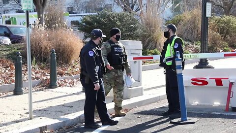 National Guard MPs Guard the U.S. Senate Complex