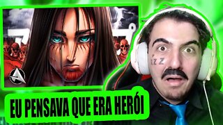 PASTOR REACT ♪ Eren Yeager | O Sacrifício Do Vilão | AniRap (@Prod Hunter)