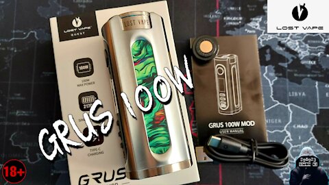 LOST VAPE GRUS 100W MOD #lostvapetech #100wboxmod #vape