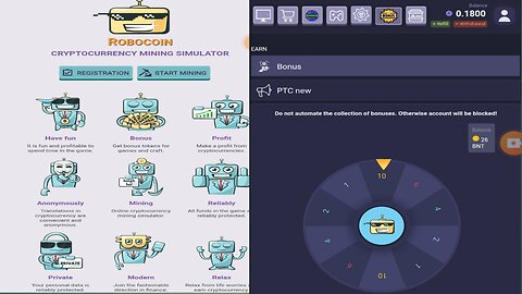 Robocoin.cc Mining wabsite unlimited Loot Earning Free Token RBT