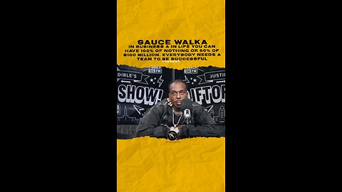 @sauce_walka102 In Business & in life you can have 100% of nothing or 50% of $100 million