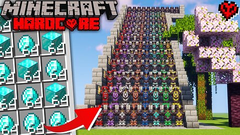 I Wasted 10,000 DIAMOND Making All RAREST NETHERITE ARMOR in Minecraft Hardcore (Hindi)