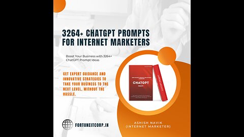 ChatGpt Prompts for Internet Marketers Review Video