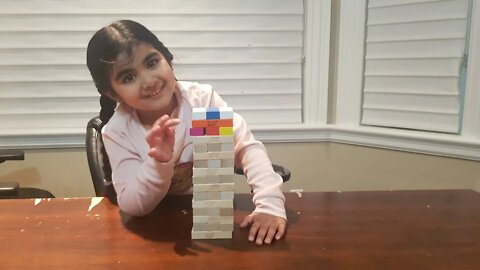 Evana VS Brother Pretend Play JENGA Challenge!!!