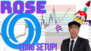 Oasis Network ($ROSE) - New Long Setup. Price Above 200 MA Hourly. Position Size Correctly 🚀🚀