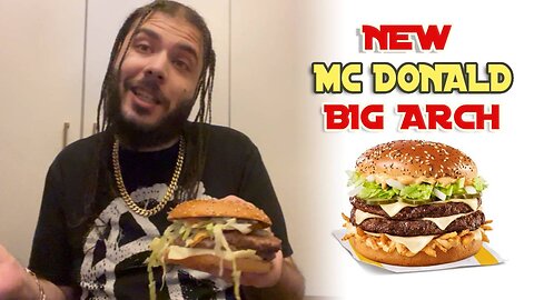 BIG ARCH McDonald's New Burger! (FOOD REVIEW)