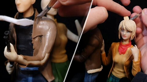 Modeling Ashley Graham and Leon S Kennedy (porcelain biscuit figure version)