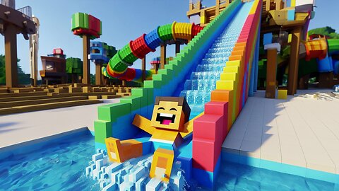 How To Make A Fun Waterslide in Minecraft