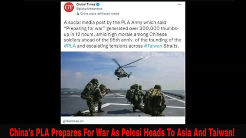 Pelosi Heads To Asia And Taiwan To Provoke War With China?