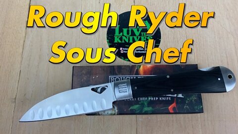 Rough Ryder Sous Chef !! 9.5 inches overall length/ Black Micarta scales & crazy cheap !