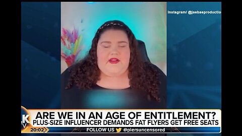 Plus Sized Woke Woman Demands Free Seats On Plane: Piers Morgan