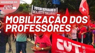 Professores fazem ato em frente à Alesp | Momentos do Reunião de Pauta