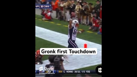 Gronk first Touchdown #shorts #sports #nfl #footballshorts #football #newenglandpatriots #sportsnews