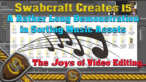 Swabcraft Creates 15: Demonstrating how I sort my Music Assets and also making some designs