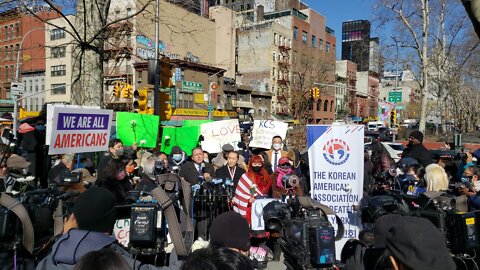 New York City: MASSIVE Rally for Christina Yuna Lee, who was stabbed to death in Chinatown.