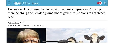 UK farmers ordered to give cows “methane suppressants”!Uk carmakers to ration petrol/diesel cars