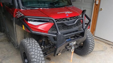 Installing front upper bumper on Polaris Ranger Northstar & tire spacer mod update