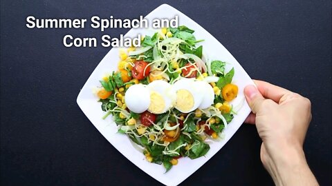 Good Summer Spinach and Corn Salad