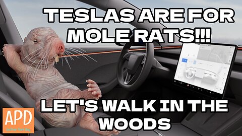 Teslas Are For Mole Rats, so Let's Walk in the Woods