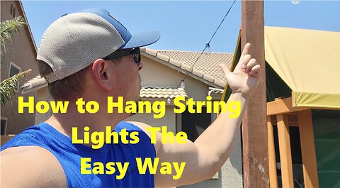 How to Hang String Lights the Easy Way