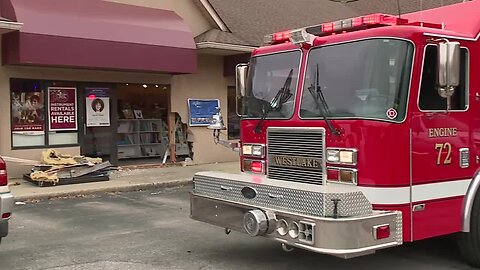 Car crashes into Westlake music shop